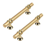 Haliwu 10 Pack Gold Cabinet Handles, Brushed Brass Pulls Kitchen Hand.... Fixed Price $50.22.
