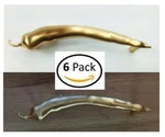 Pack Of 6 Knob Hill Brushed Brass Pepper Shelf Pulls P84101-SG-C 5" Long. Fixed Price $17.36.