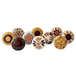 Jaipuri Printed Ceramic Knobs For Kitchen Cabinet & Drawer Pulls (set Of 10). Fixed Price $15.73.