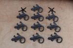 Cast Iron Door Lizard Shape Cabinet Dresser Drawer Pulls Handles Knobs 10PC. Fixed Price $49.00.