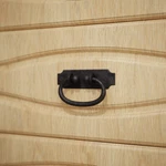 Black Wrought Iron Cabinet Pulls Hepplewhite Handle 5.25" Drop Style Pack Of 6. Fixed Price $81.99.