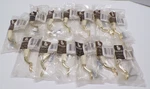 Lot 13 Belwith Off White Ceramic & Brass Cabinet Hand Pulls. Fixed Price $19.99.