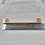 Amerdeco Cabinet Drawer Pull Handles Lot Of 4 Satin Gold 7.5" 6.25" Spacing New. Fixed Price $22.87.