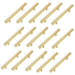 15 Pack Cabinet Pulls Brushed Gold Stainless Steel Bar Handles For Fur.... Fixed Price $37.76.