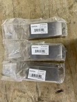 Emtek 87100US15 Modern Edge 3" Center-center Finger Cabinet Pull, Lot 3X *read*. Fixed Price $24.99.