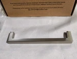 Box 10 Koofizo Solid Square Bar Cabinet Handle Pull - Brushed Nickel 5". Fixed Price $20.00.