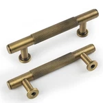 Saliseng 5 Pack Antique Brass Kitchen Cabinet Pulls, 3 Inch Solid Dresser. Fixed Price $72.48.