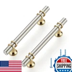 Ravinte 10-PACK 6" Brushed Nickel Gold Cabinet Pulls Handles Kitchen Hardware. Fixed Price $71.94.