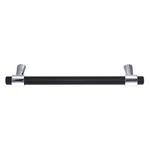 Amerock Destine 1/16" (128MM) Ctr Pull Matte Black Polished Chrome BP36859FB26. Fixed Price $16.99.