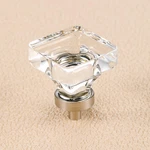 Coolnews 8 Pack Glass Cabinet Knobs, Crystal For Dresser Drawer, Square Fu. Fixed Price $38.95.