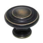 Amerock Inspirations Roman Bronze 3/8" Round Disc Cabinet Knob BP1586-RB. Fixed Price $6.78.