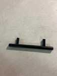 Signature Hardware 489515 Lazzara 12" Black Leather Appliance Pull - Matte. Fixed Price $238.99.