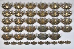 28 Ilco Unican Canada Brass Gilt Drawer Pulls Handles + 10 Key Plates Salvage. Fixed Price $59.00.
