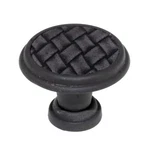 Laurey Churchill 1/8" Cabinet Knob Oil-rubbed Bronze Buff Black Leather 12092. Fixed Price $9.90.