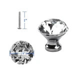 100 Of Brand-new Hosl Diamond Shape Crystal Glass Cabinet Drawer Knobs W/ Screws. Fixed Price $79.98.
