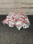 Box Of 22 Laurey 34838 Inch - 76MM Plastic Wire Cabinet Hardware Pull Red. Fixed Price $50.00.