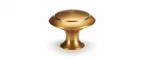 Round Cabinet Knobs, Brushed Gold, Vintage Style, 10 Pack. Fixed Price $17.00.