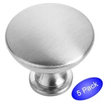 *5 Pack* Cosmas Satin Nickel Traditional Solid Round Cabinet Knobs #5305SN. Fixed Price $5.45.