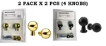 Pack X 2PCS Ikea Bagganas Cabinet Brass Or Black (4 Knobs). Fixed Price $19.99.