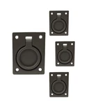 Qcaa Solid Brass Flush Ring Pull 2-1/2"X1-7/8" Oil Rubbed Bronze US10B Set Of 4. Fixed Price $62.52.