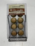 Gatehouse Nickle Wood Cabinet Pull Knobs 1.25" Round Lot Of 10 Count. Fixed Price $24.99.
