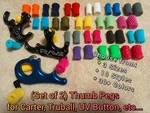 * (set Of 2) Thumb Button Knobs Fits Carter Truball Nock Uvb Releases. Fixed Price $18.00.