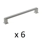 *lot Of 6* Amerock Appoint 7-9/16 In. (192 Mm) Satin Nickel Drawer Pull *new*. Fixed Price $39.99.