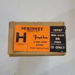 12PC- Vintage Mckinney Forged Iron 3/8" Offset Latch Cabinet Hardware -black. Fixed Price $29.99.