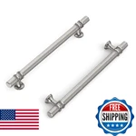 Coinkoly 10 Pack 7" Brushed Nickel Knurled Cabinet Handles Kitchen Satin. Fixed Price $79.06.