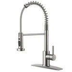 Forious Kitchen Faucets With Sprayer, Brushed Nickel Stainless Steel Bar Sink.... Fixed Price $54.92.
