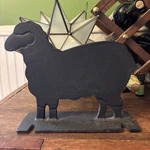 Cast Iron Sheep Windmill Weight - Upper Deck Boot Scraper. Fixed Price $70.20.