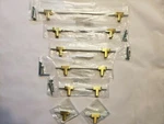 Amerock Urbanite Square Modern T-bar Drawer Pull/knob-brushed Gold/white. Fixed Price $19.99.