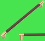 10 Pack 7.5 Inch Centers Knurled Brown And Champagne Bronze Cabinet Pulls. Fixed Price $19.99.