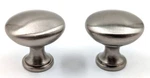 Nos! Six (6) Brainerd Round 1-1/4 Satin Nickel Transitional Cabinet Knobs. Fixed Price $15.99.