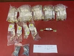 Lot Of 30 Amerock Allison 245FWP Brass White Arch Floral Cabinet Handle Pull. Fixed Price $52.95.