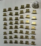 Lot Of 47 Amerock 7139 7128 Cabinet Hinges Brass Self Close Variable W/ Screws. Fixed Price $39.99.