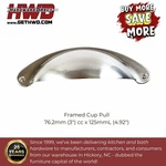 Cup Pull Handles Brushed Nickel Dresser Cabinets Drawers Kitchen Bath. Fixed Price $6.99.