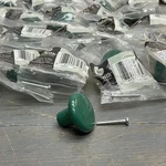Lot Belwith Cabinet Knobs Pulls P881-GRN 21 Count. Fixed Price $10.00.