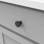 Hickory Hardware Piper 1-1/4" Modern Industrial Round Knob Matte Black. Fixed Price $6.00.