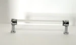 Restoration Hardware Grafton Glass Cabinet Drawer Pull 6 Chrome Pre-owned. Fixed Price $20.00.