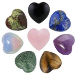 Sunyik Assorted Crystal Stone Carved Puff Heart Pocket Set, Healing Pal.... Fixed Price $18.42.