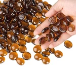Glass Marbles, Transparent And Smooth Flat Beads For Lb, Brown. Fixed Price $11.84.