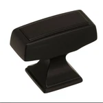 Lot Of 8 Amerock BP535342BBR Mulholland 1-1/2" Rectangular Knob Black Bronze. Fixed Price $39.99.
