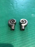 (2) Amerock C-9339-1 Nickel Swirl Spiral Ram Horn Cabinet Drawer Knob Pulls. Fixed Price $14.95.