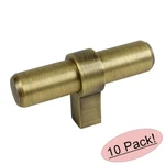 *10 Pack* Cosmas Cabinet Hardware Brushed Antique Brass Euro Style Knob 181BAB. Fixed Price $27.78.