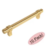 *10 Pack* Cosmas Cabinet Hardware Brushed Brass Euro Style Bar Pull #161-128BB. Fixed Price $53.11.