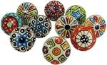 10 Pieces Set Dotted Ceramic Cabinet Colorful Knobs Furniture Handle Drawer Pull. Fixed Price $18.26.