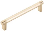 Emtek 84055.REC.SM Smooth 6" Center To Bar Cabinet Pull - Satin Brass /. Fixed Price $35.20.