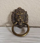 Vintage Mini Brass Lion Head Drawer Pull Cabinet Knocker Kbc H377. Fixed Price $9.99.