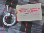 Vintage Nos Chrome Heavy Ring Pulls Dresser Drawer Cabinet Handles National Lock. Fixed Price $9.99.